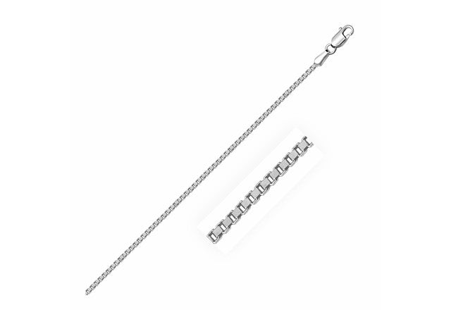 1.50 mm Classic Box Chain in 925 Sterling Silver