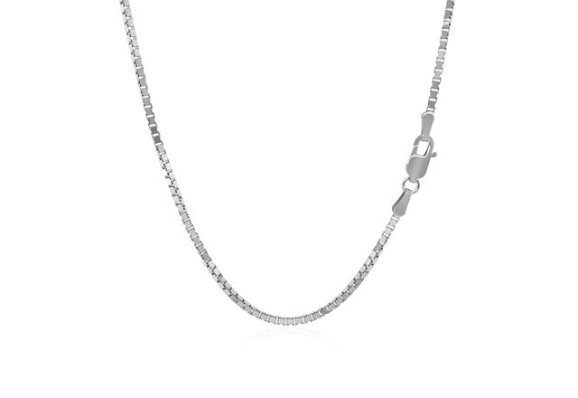 1.50 mm Classic Box Chain in 925 Sterling Silver