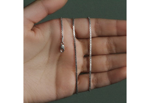 1.50 mm Classic Box Chain in 925 Sterling Silver