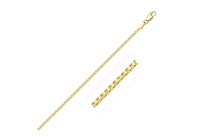 1.50 mm Classic Box Chain in 18k Yellow Gold