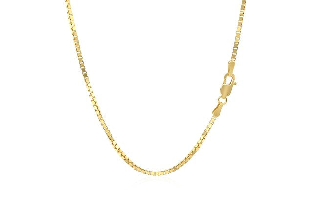 1.50 mm Classic Box Chain in 18k Yellow Gold