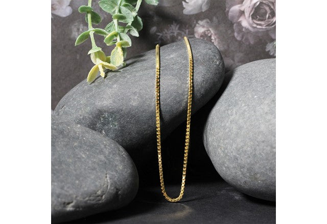 1.50 mm Classic Box Chain in 18k Yellow Gold