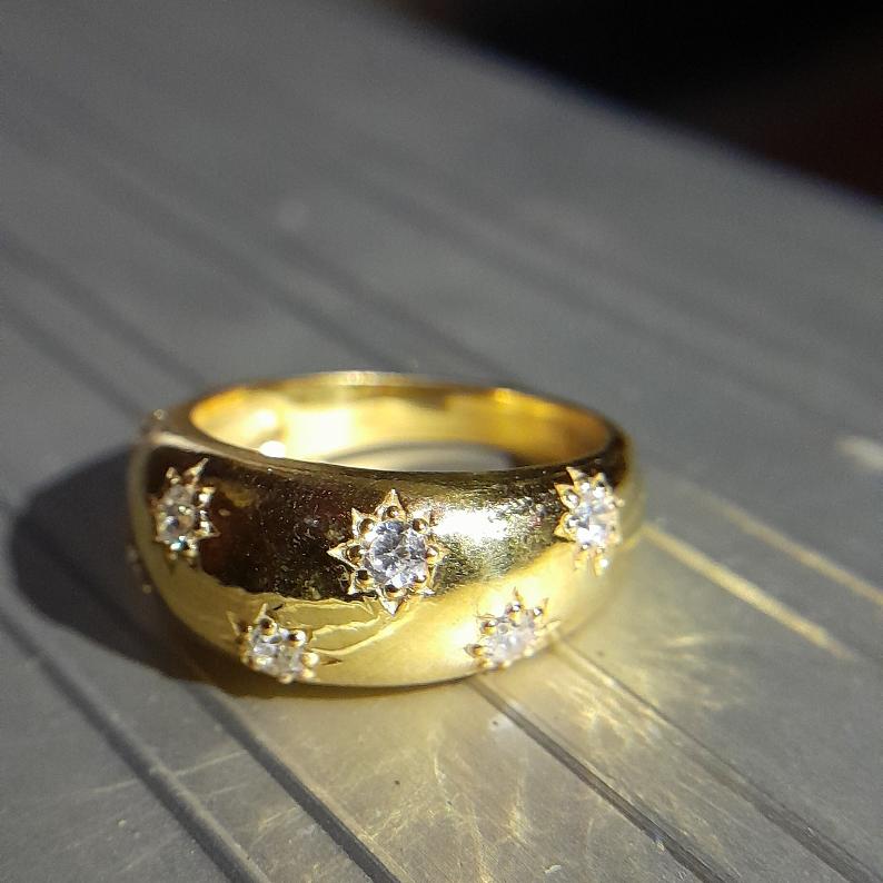 Moissanite Astraelis Dome Ring - djoyr