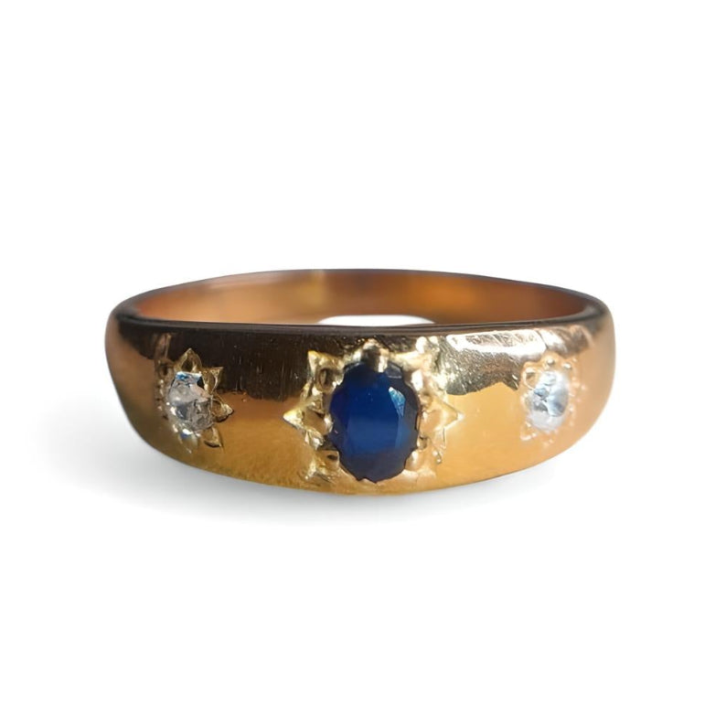 Lab Sapphire Vela Ring