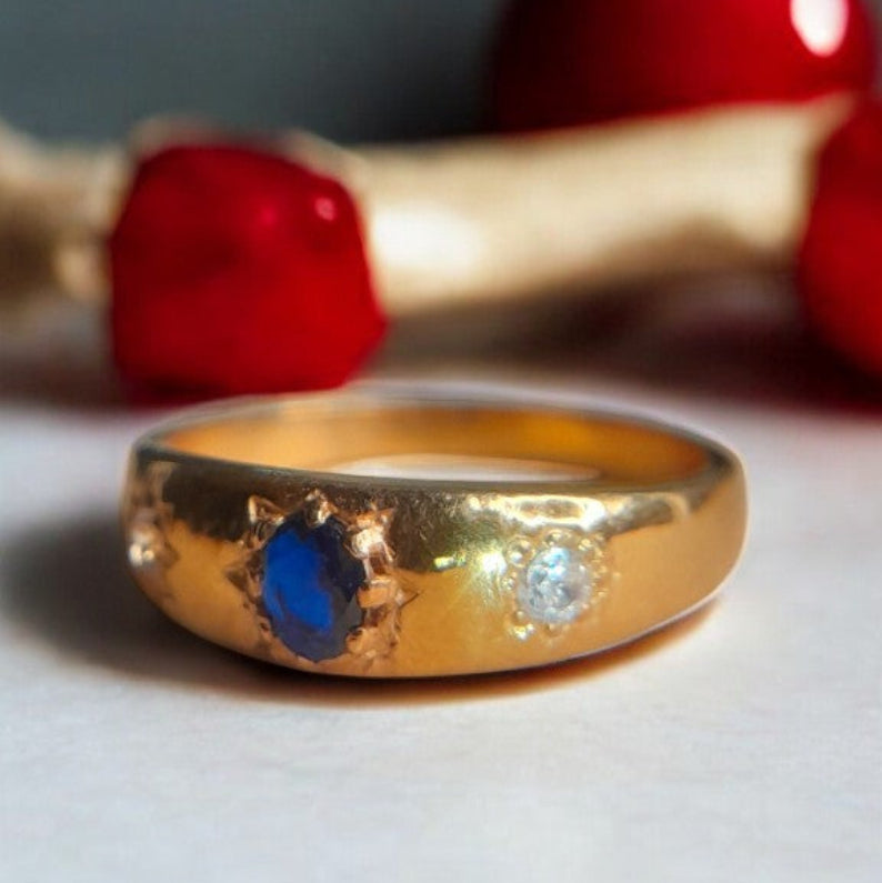 Lab Sapphire Vela Ring