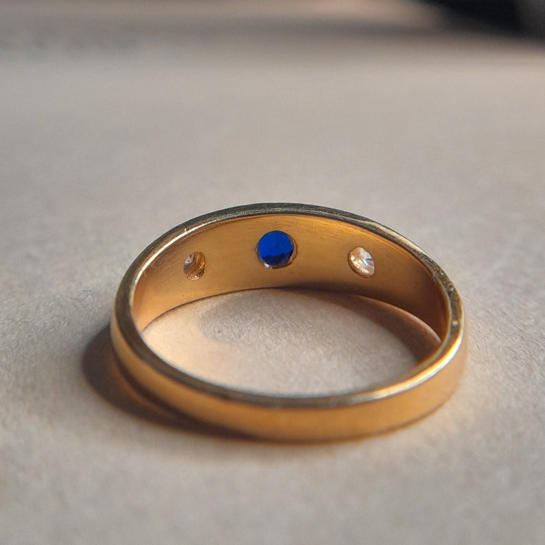 Lab Sapphire Vela Ring