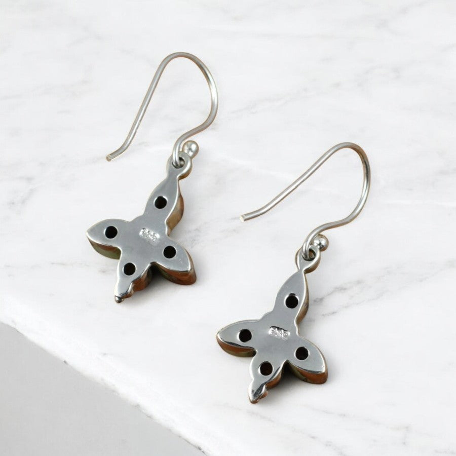 Ever leaf Peridot Cluster Drop Earrings - djoyr