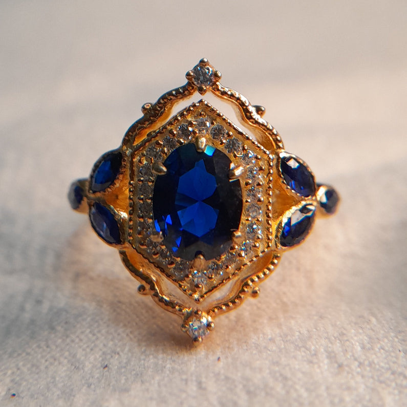 Lab grown Regal Sapphire Ring - djoyr