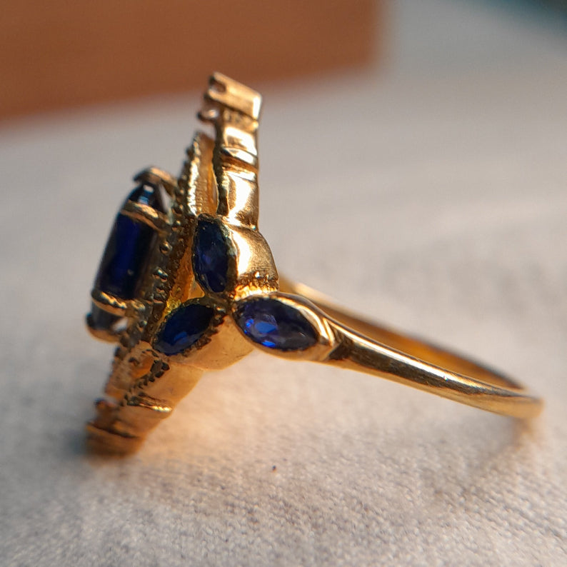 Lab grown Regal Sapphire Ring - djoyr