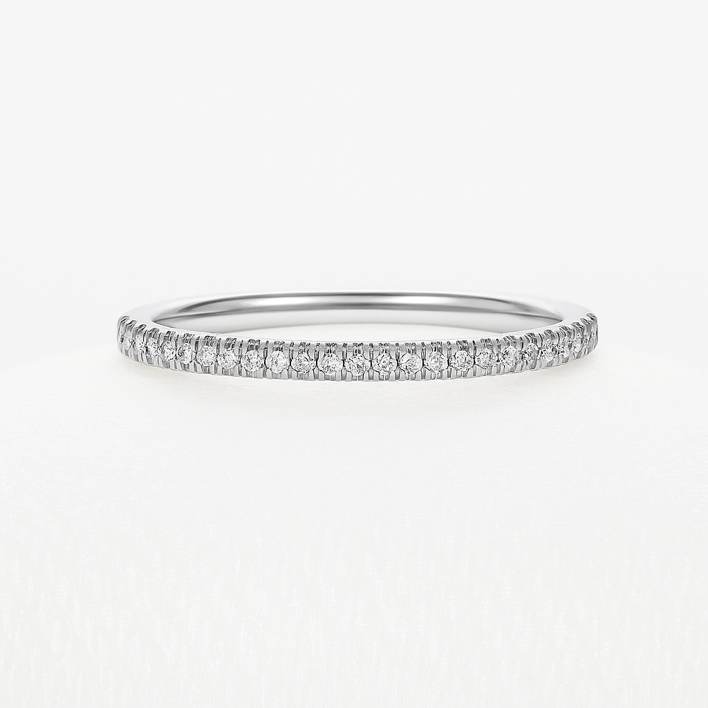 Petite Micropavé Diamond Ring