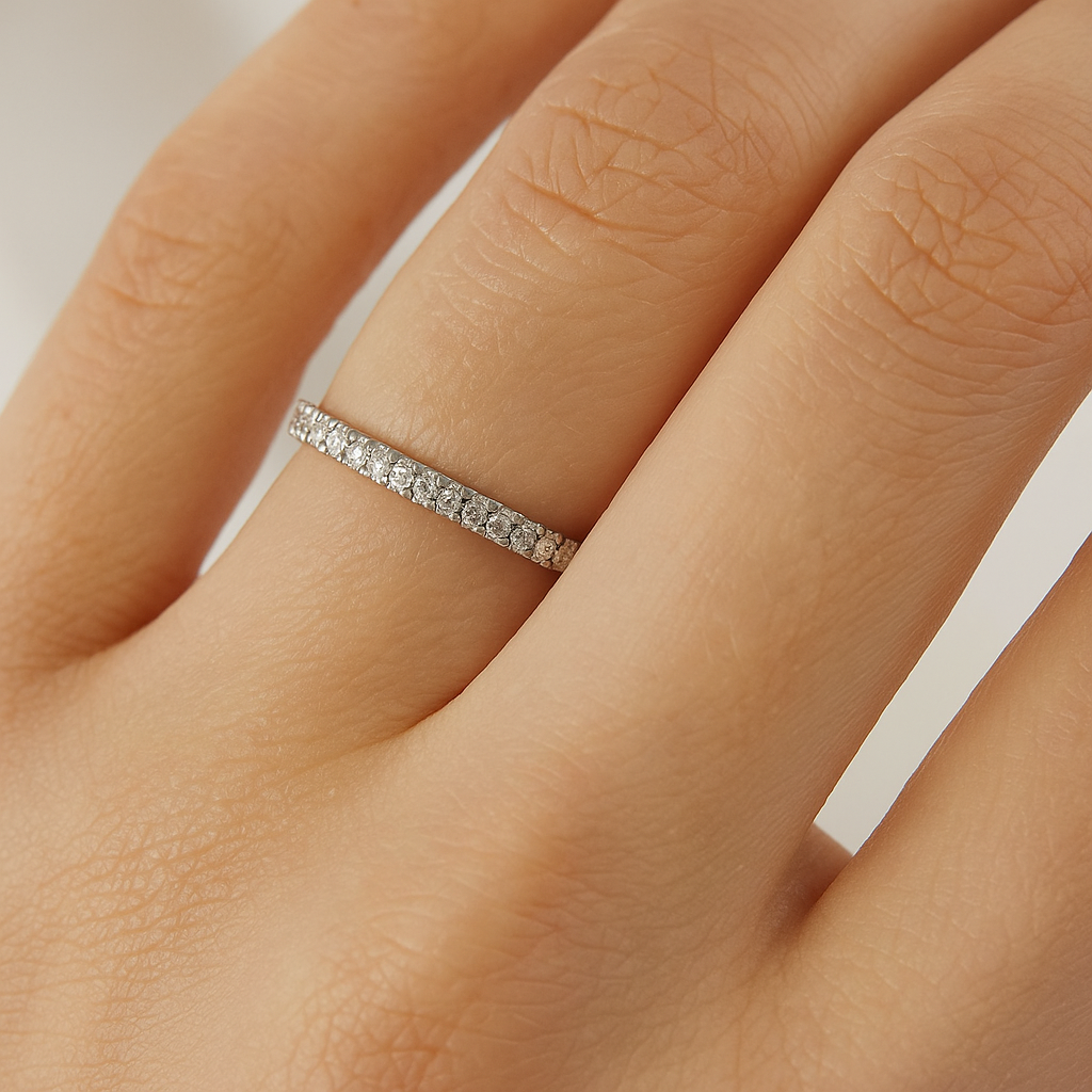 Petite Micropavé Diamond Ring