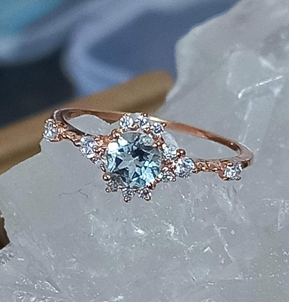 Aquilo Aquamarine Ring