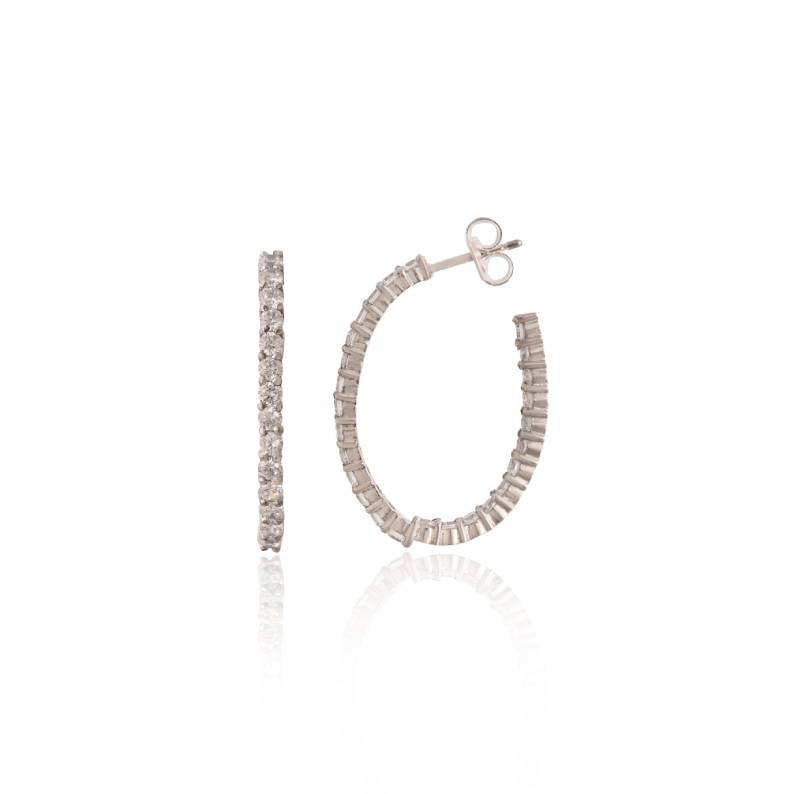 Moissanite Hoops - djoyr