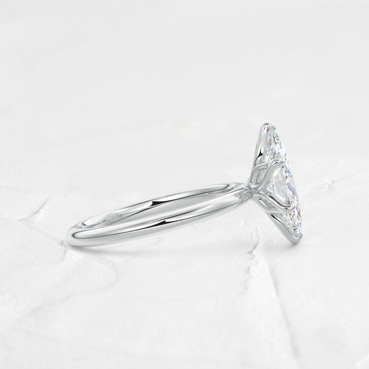 1.50 Carat Marquise Cut Lab-Grown Diamond Solitaire Ring