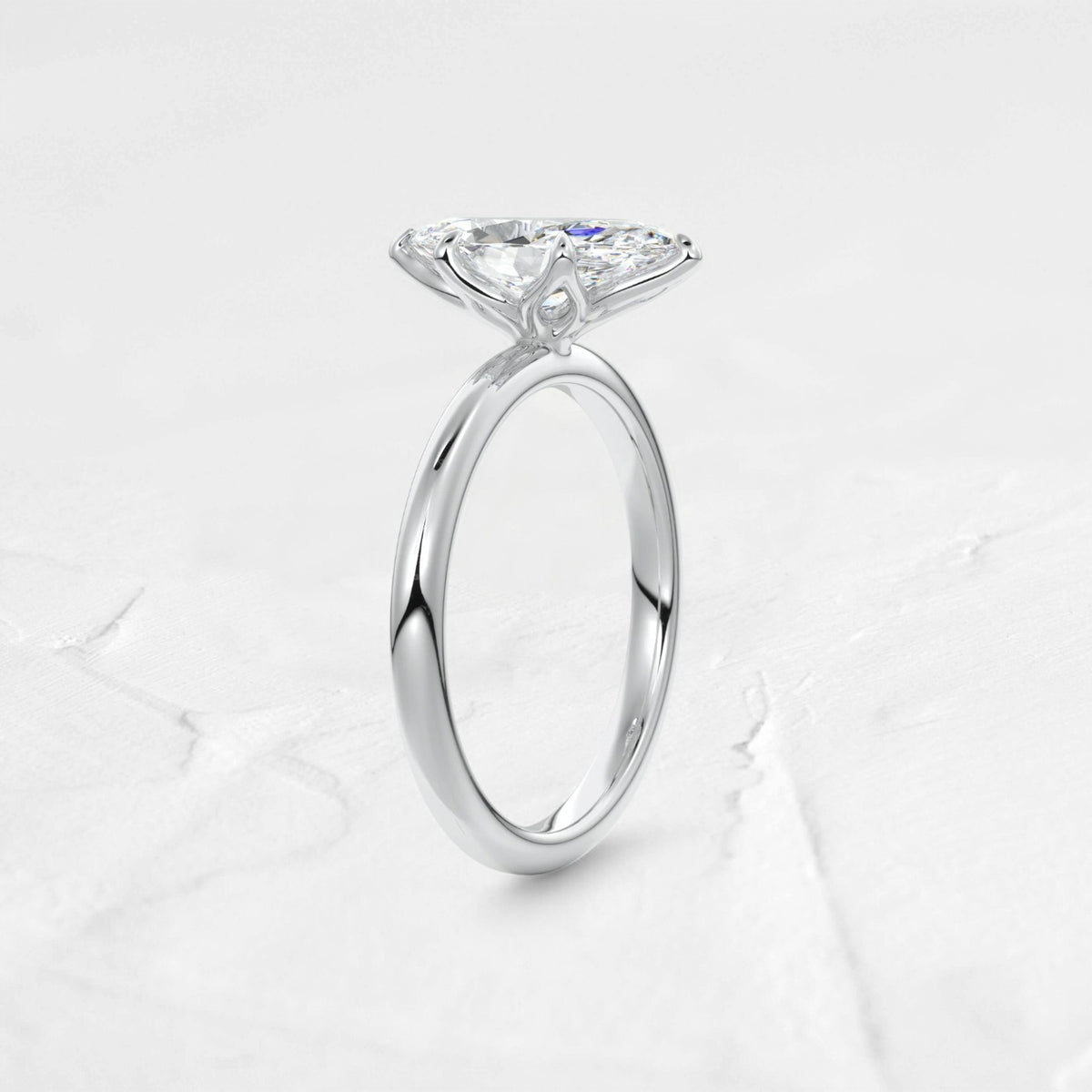 1.50 Carat Marquise Cut Lab-Grown Diamond Solitaire Ring