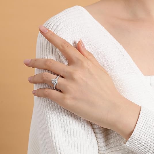 Twisted Moissanite Oval Solitaire Ring - djoyr