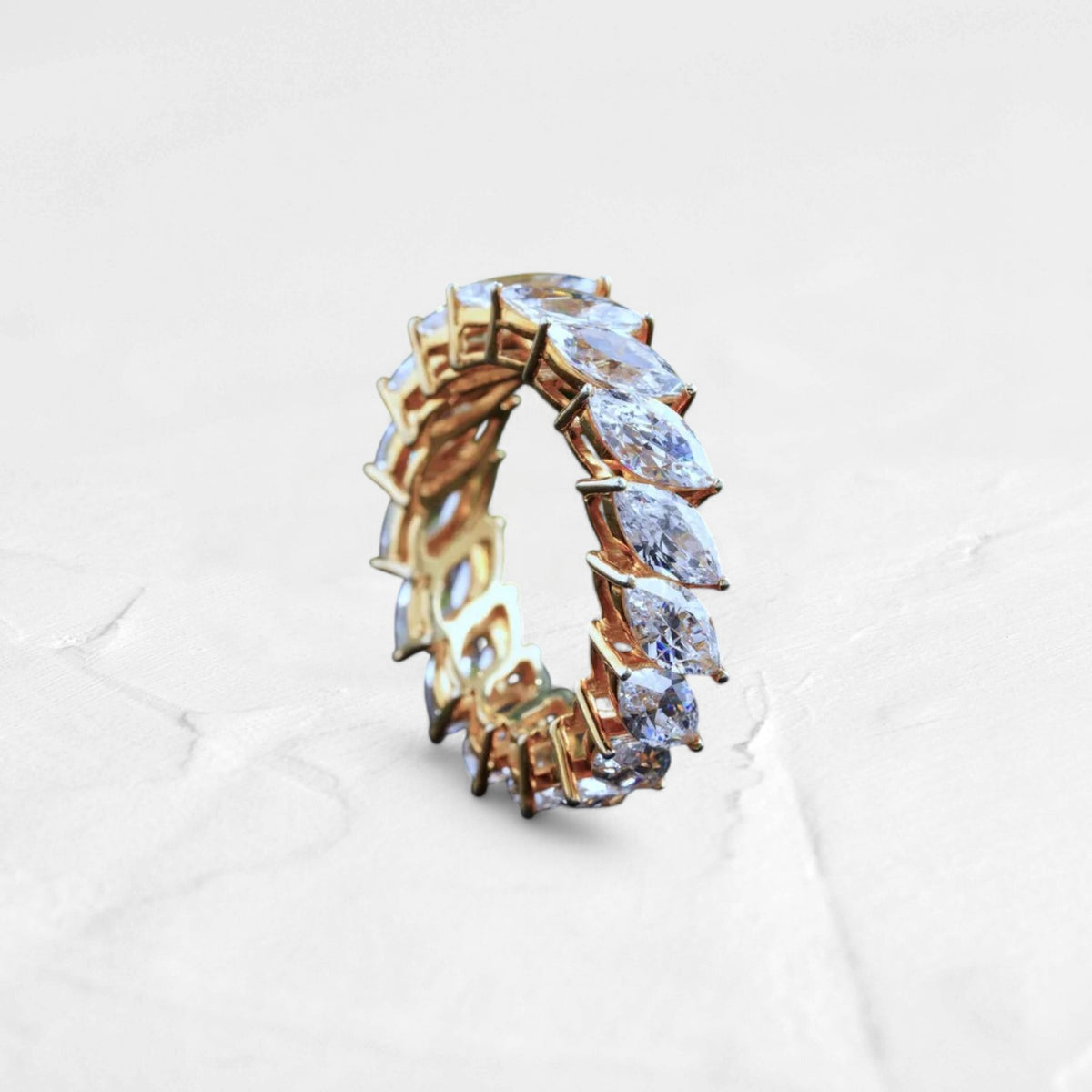 Marquise Moissanite Full Eternity Band - djoyr