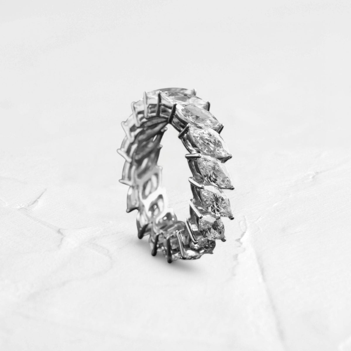 Marquise Moissanite Full Eternity Band - djoyr