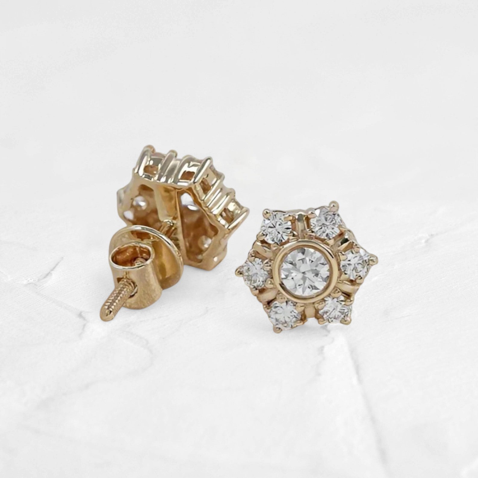 Lab Grown Diamond Thrive studs - djoyr