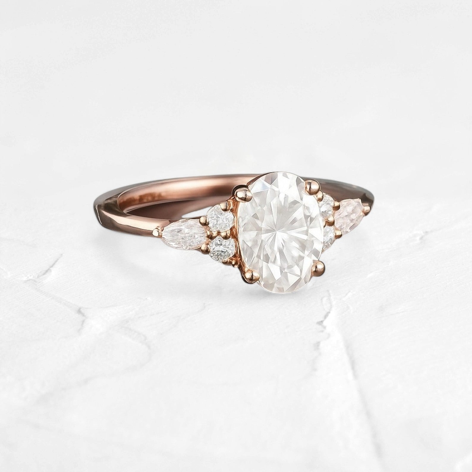 Moissanite Auriga Oval Cut Ring - djoyr