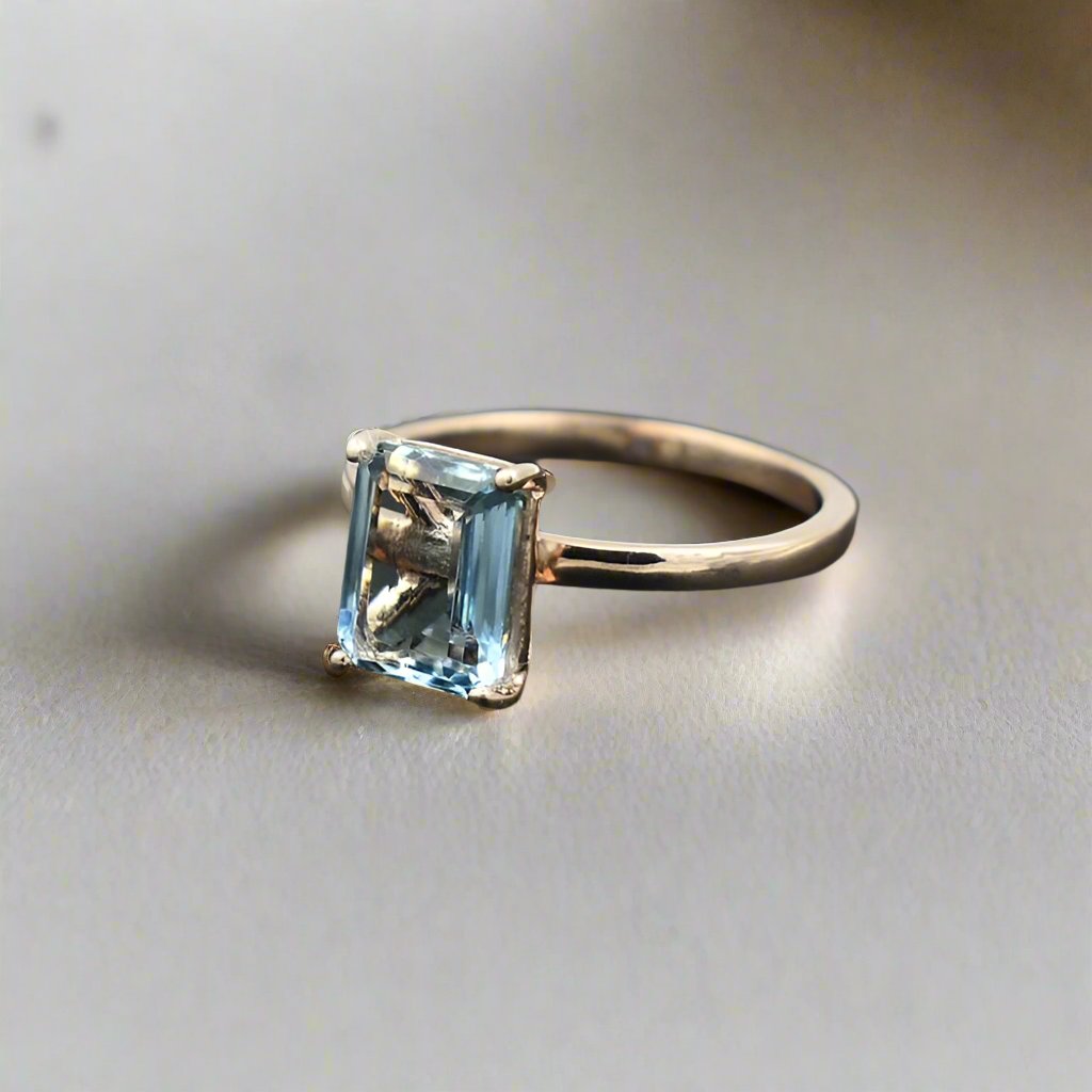 aquamarine ring
