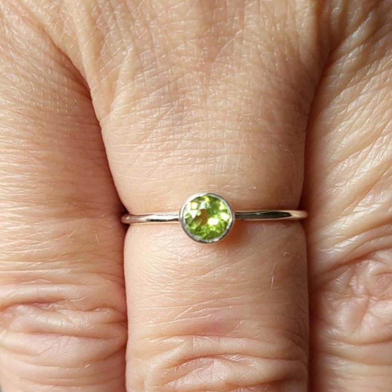 Peridot Iris Ring