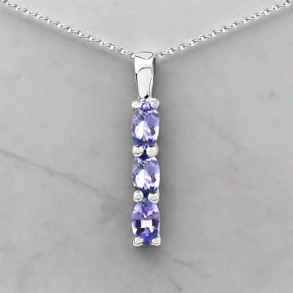 Celestial Trio Tanzanite Pendant - djoyr