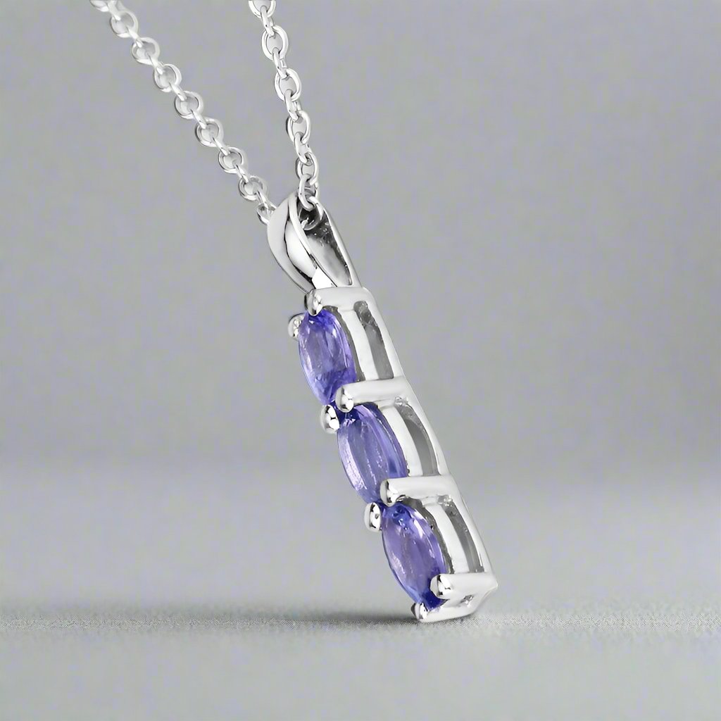 Celestial Trio Tanzanite Pendant