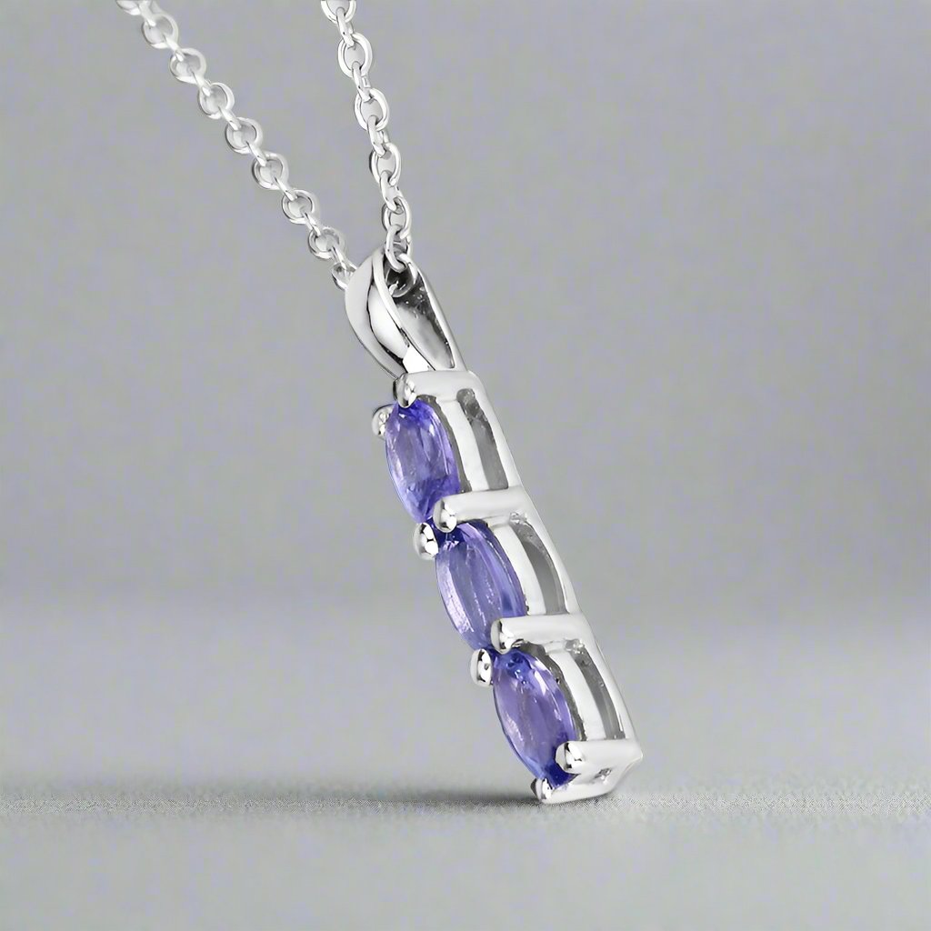 Celestial Trio Tanzanite Pendant - djoyr