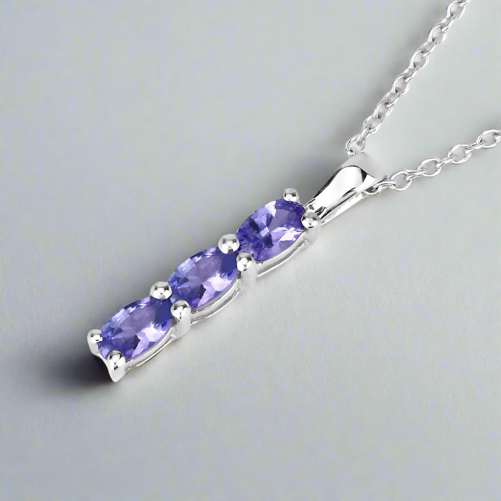 Celestial Trio Tanzanite Pendant