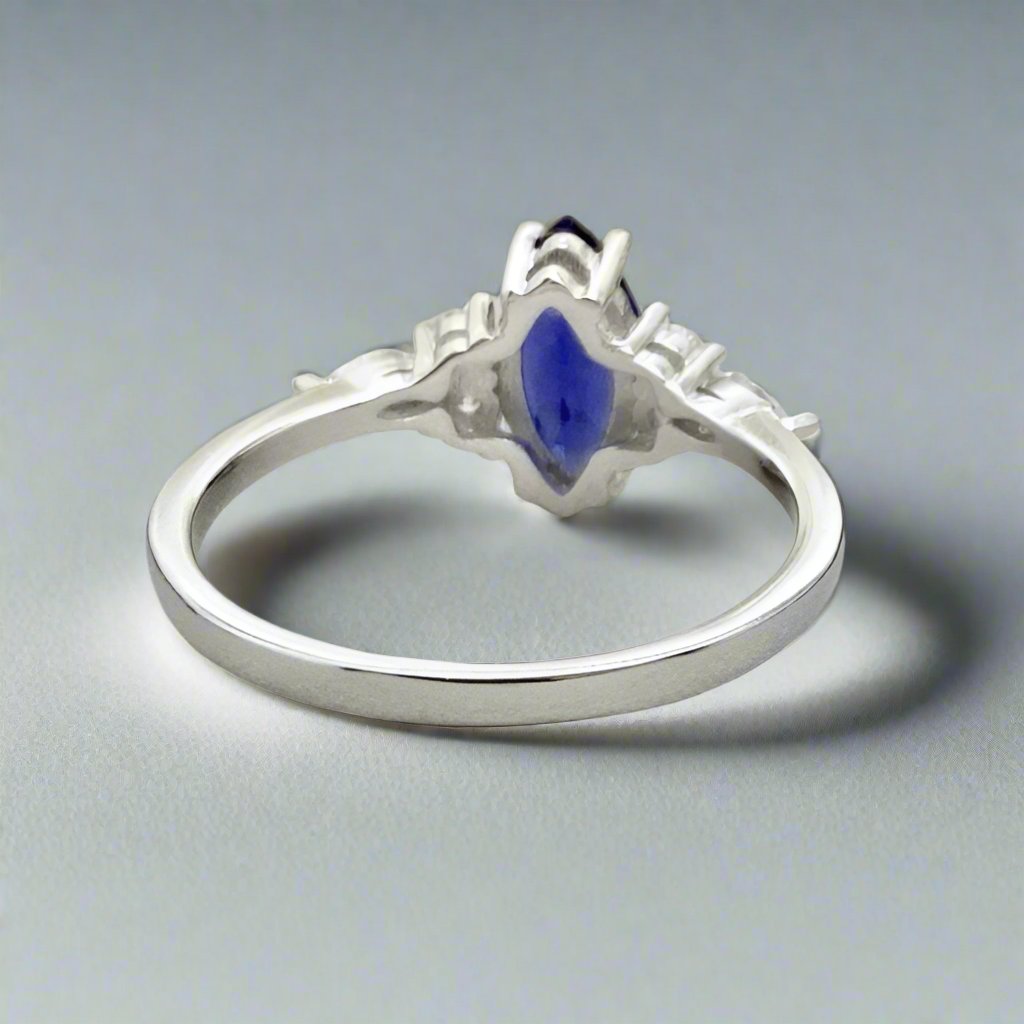 Tanzanite Marquise Cut Ring