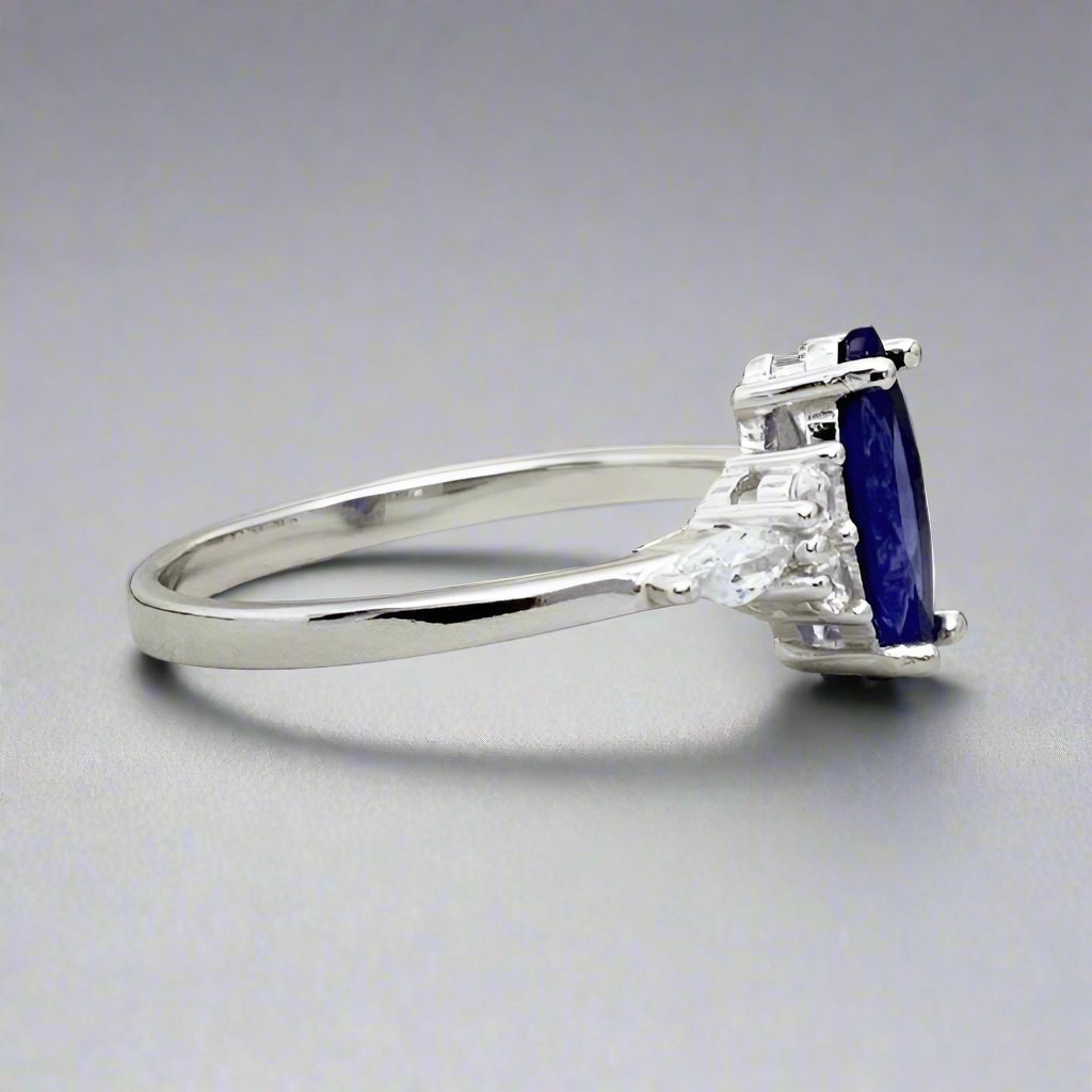 Tanzanite Marquise Cut Ring