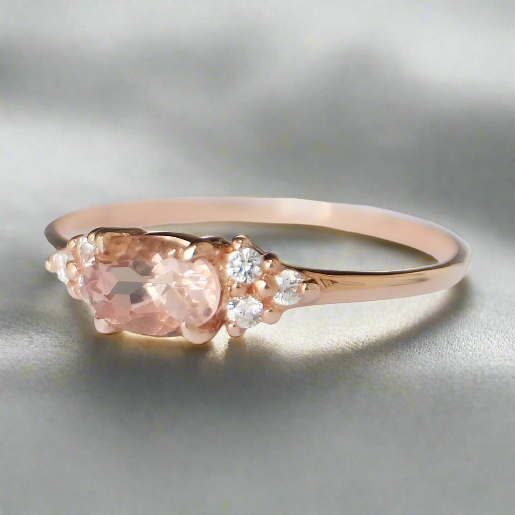 Morganite Rise Ring