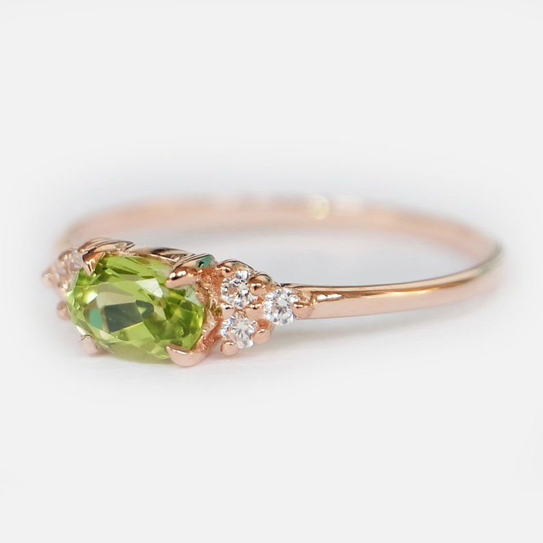 Twig Peridot Ring