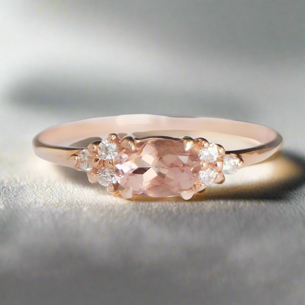 Morganite Rise Ring