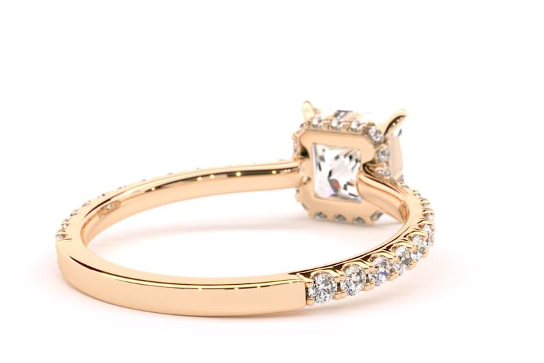 Moissanite Princess Cut Ring