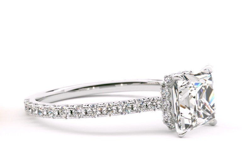 Moissanite Princess Cut Ring