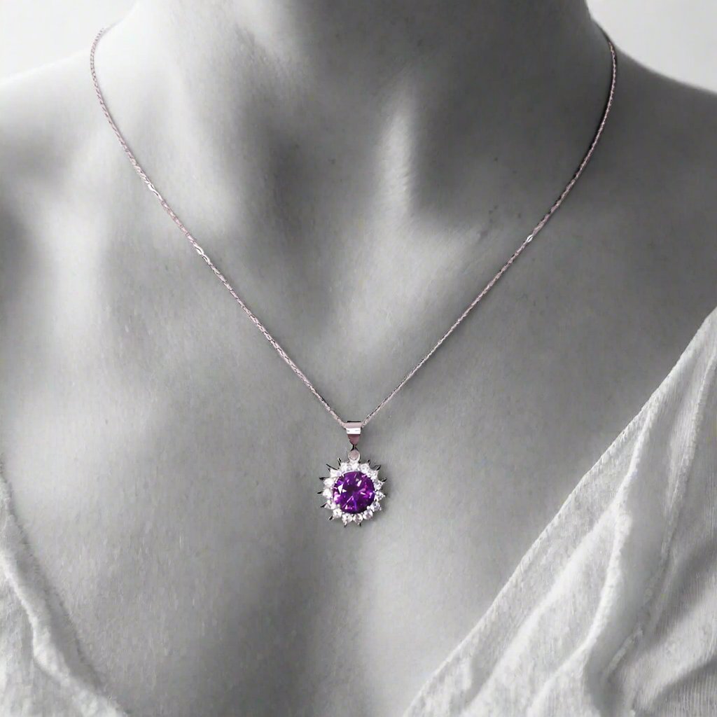 Amethyst Daystar Pendent