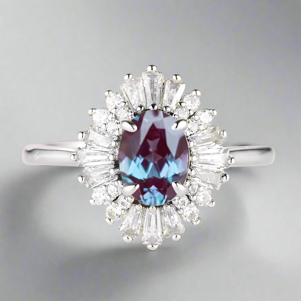 Victorian Lab grown Alexandrite ring - djoyr