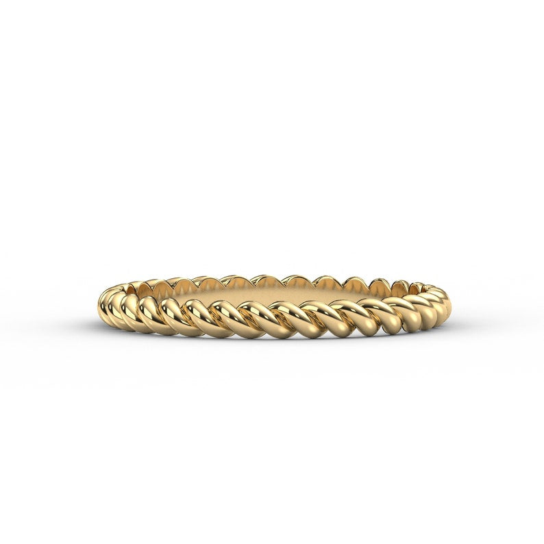 Elysian Twist Rope Ring - djoyr