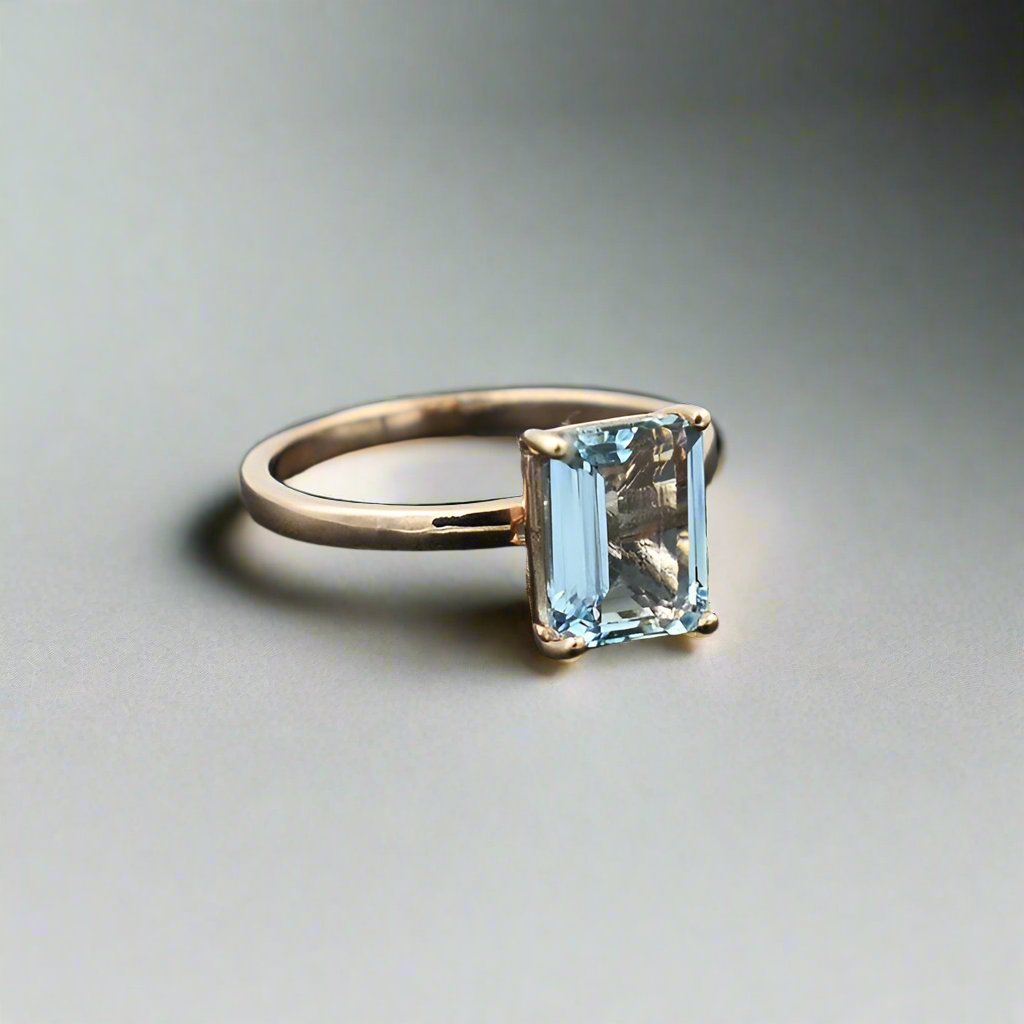 Aquamarine Windlass Ring