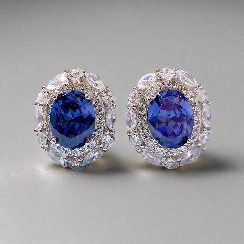 Bray of my heart lab Sapphire studs - djoyr