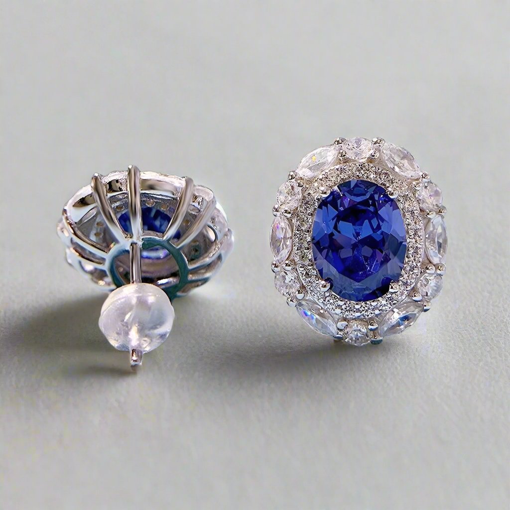 Bray of my heart lab Sapphire studs - djoyr