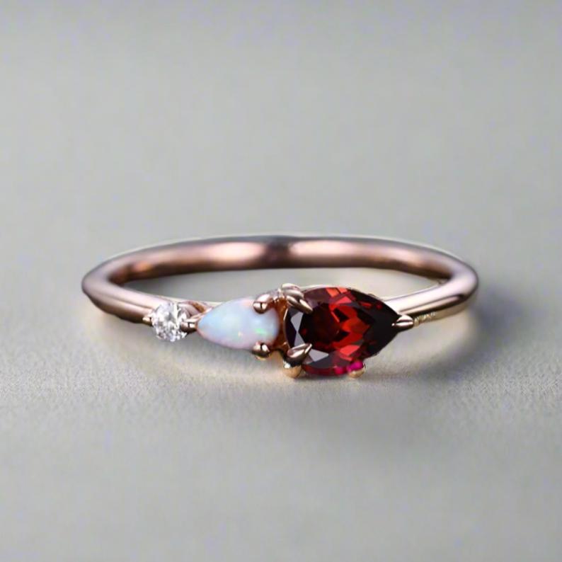 Garnet Terminus Ring - djoyr