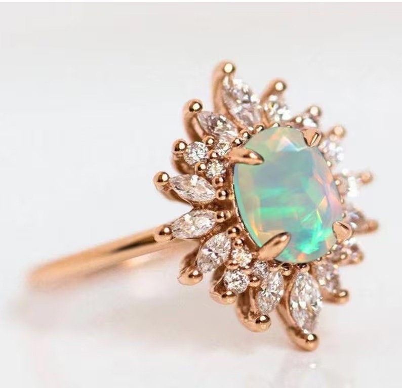 Opal Aster Ring