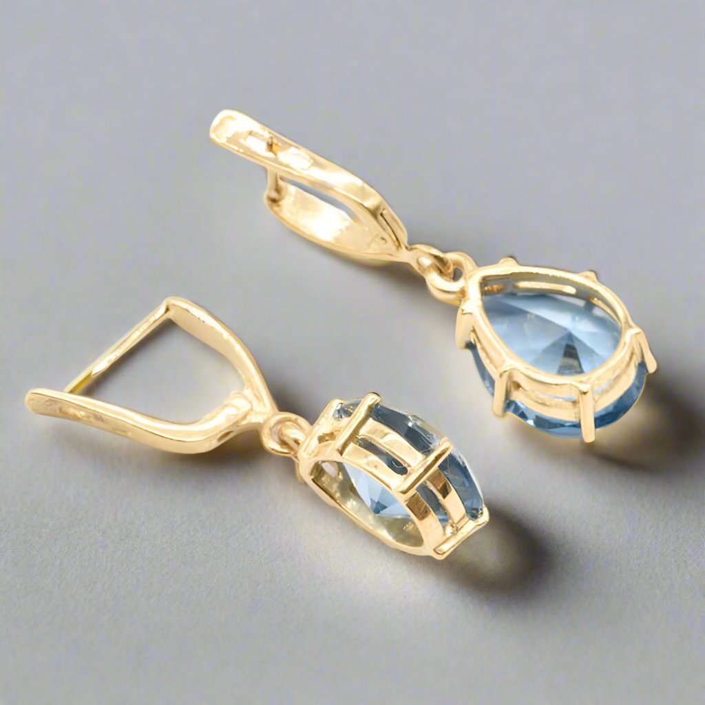 Aquamarine Drop Earrings