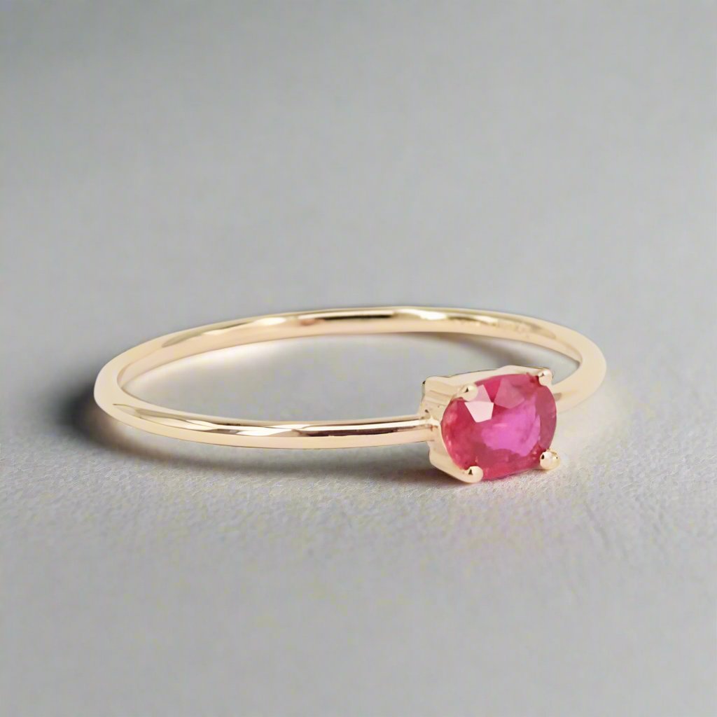 Lab Ruby Pome Ring