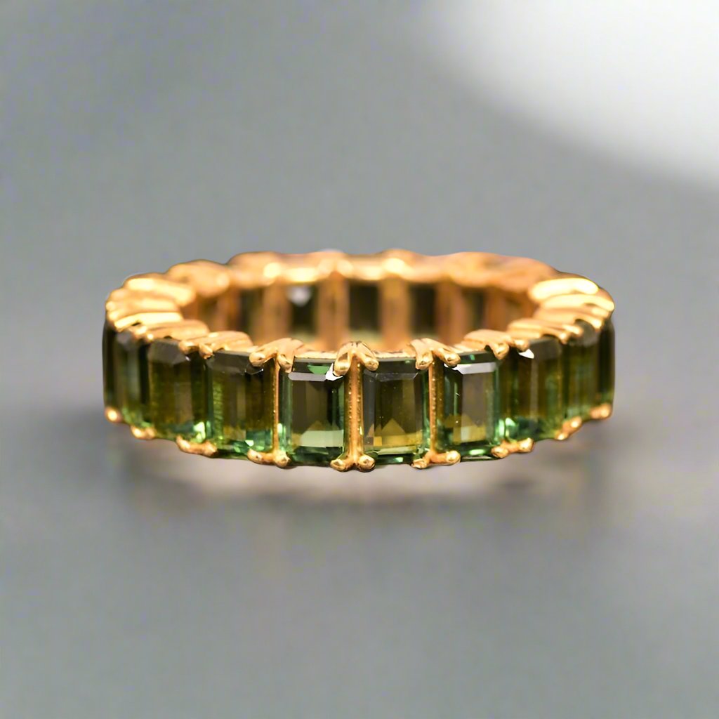 Peridot Eternity band