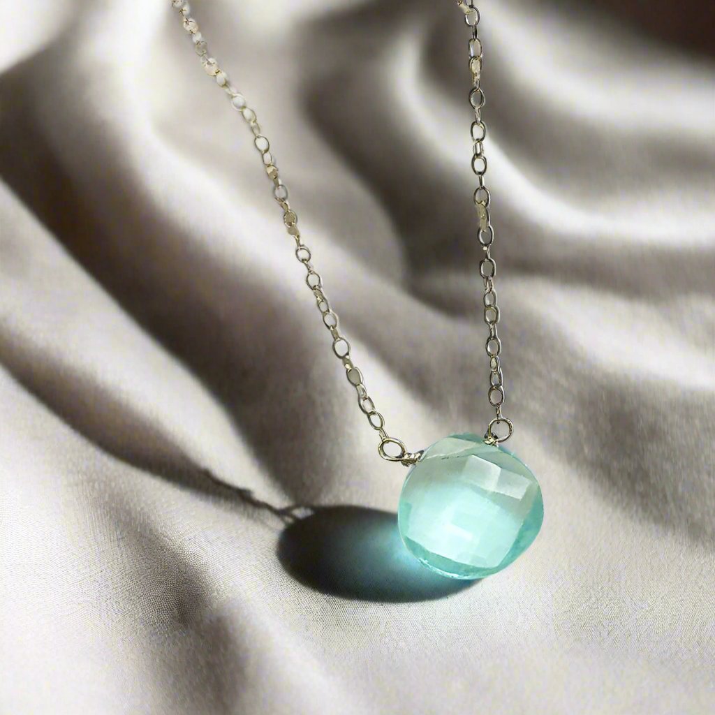 Aquamarine Chelsea Necklace - djoyr