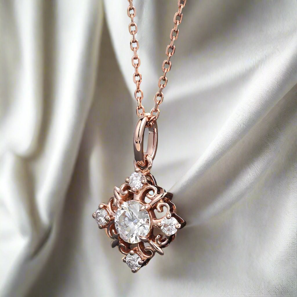 5mm round lab-grown diamond pendant with exceptional clarity and brilliant shine. Sustainable and eco-friendly, this elegant lab diamond pendant is a timeless addition to any fine jewelry collection."